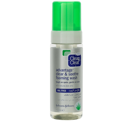 clean and clear advantage foaming face wash