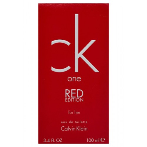 CK ONE RED FOR WOMEN BY CALVIN KLEIN - EAU DE TOILETTE SPRAY, 3.4 OZ