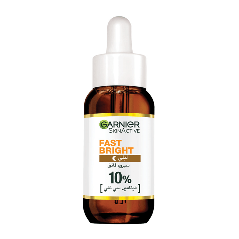 Garnier SkinActive Fast Bright Serum C Pure Overnight Vitamin | 30ml with Niceone Booster - 10