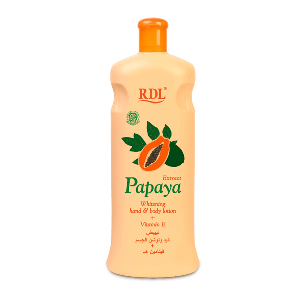 Rdl Papaya Extract Vitamin E Whitening Hand And Body Lotion 600ml