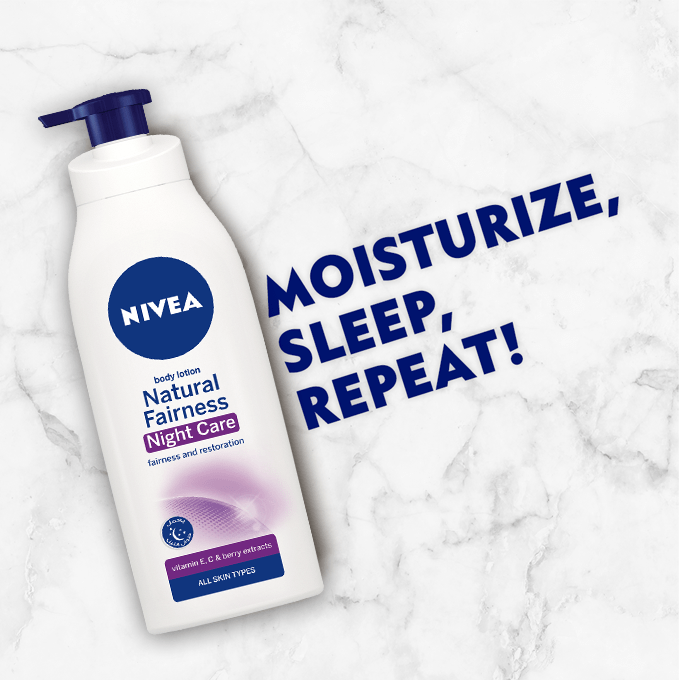 nivea lotion night
