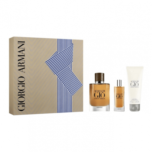 Giorgio Armani Acqua Di Gio Absolu Gift Set For Men - Eau De Perfum - 3  pieces | Niceone