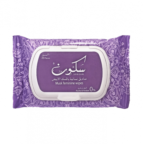 

مناديل نسائية بالمسك الأبيض من سكون - 20 منديل