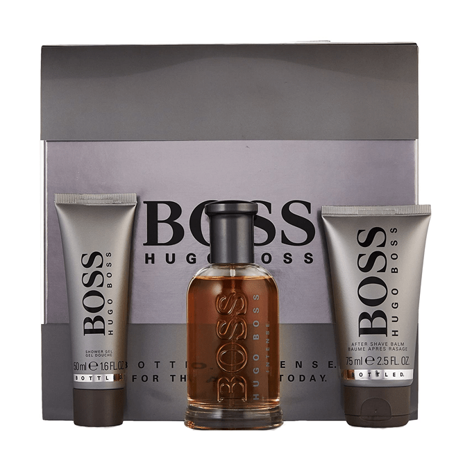 Hugo Boss Bottled Intense Gift Set For Men - Eau de Toilette - 3 Pieces ...