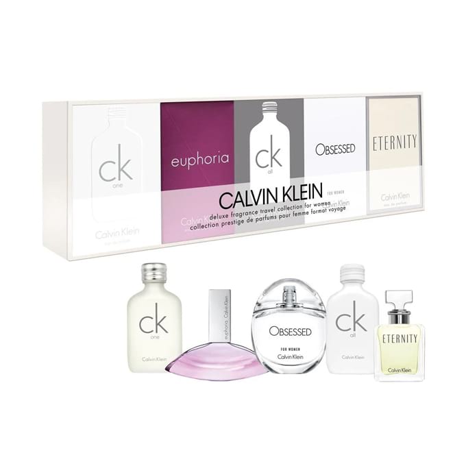 Calvin Klein Deluxe Fragrance Travel Collection For Women - 5 Pieces
