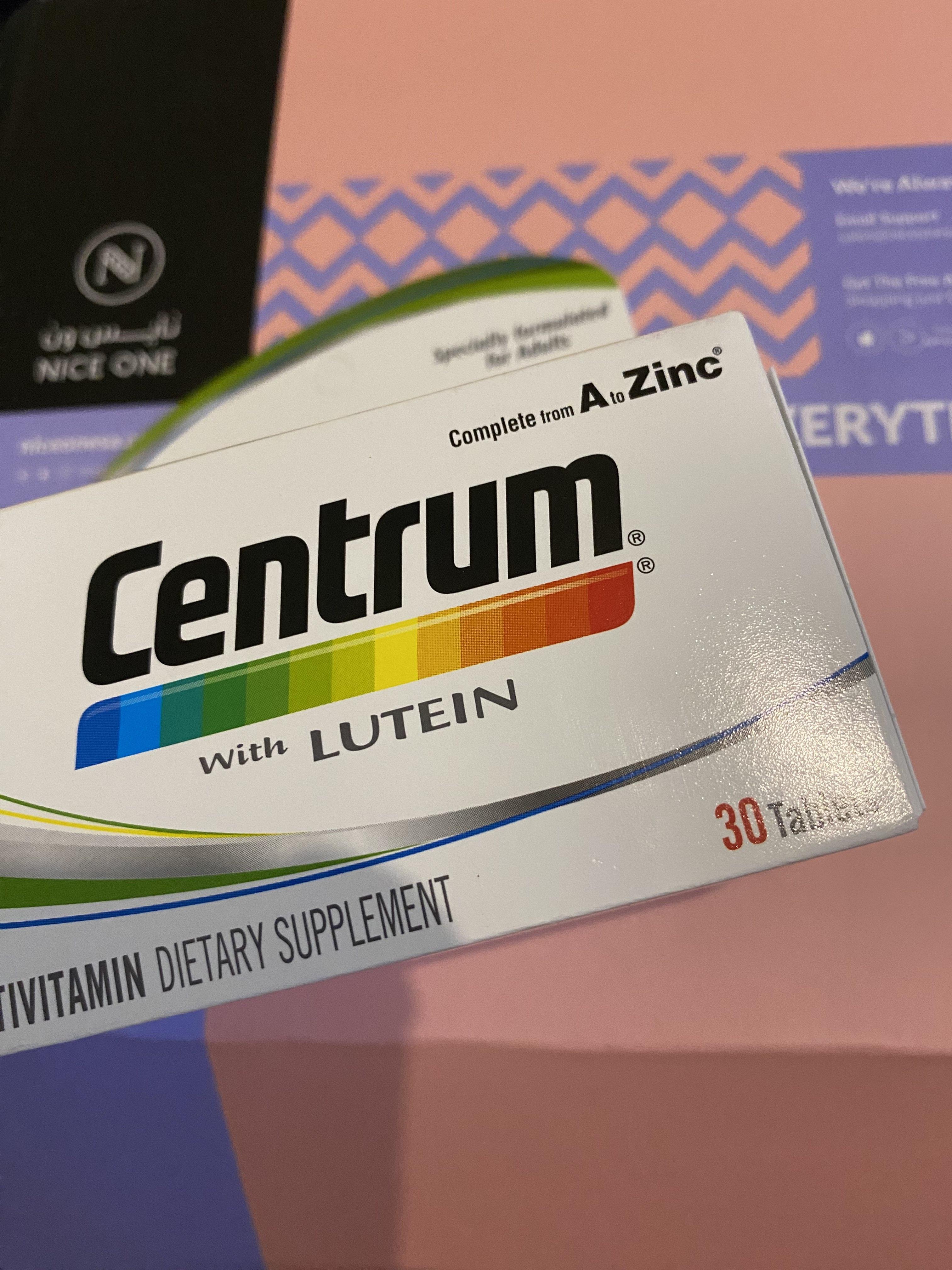 Centrum Multivitamins with Lutein 30 Tablets Niceone